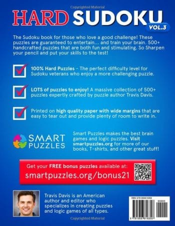 Hard Sudoku Book for Adults: 500+ Puzzles With Solutions - Vol. 3 - Image 2