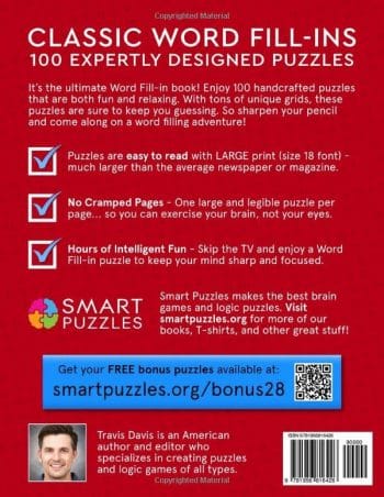 Word Fill-Ins Large Print: Puzzle Book for Adults - Easy to Hard - One Puzzle per Page - Vol. 3 - Image 2