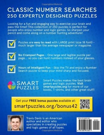 Number Search Puzzle Book for Adults Large Print: 250 Puzzles - Vol. 2 - Image 2