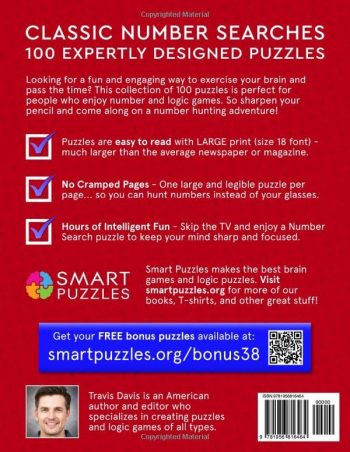 Number Search Puzzle Book for Adults: Large Print - One Puzzle per Page - Vol. 1 - Image 2