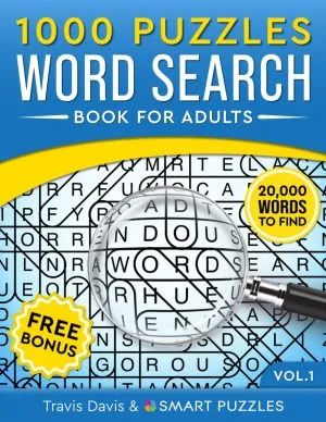 1,000 Word Search Puzzles Book for Adults: 20,000 Words to Find - Vol. 1