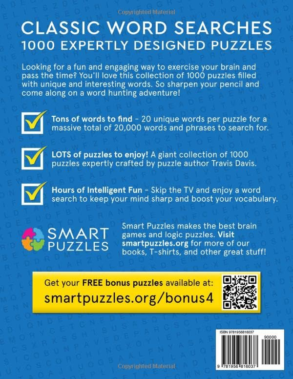 1,000 Word Search Puzzles Book for Adults: 20,000 Words to Find - Vol. 1 - Image 2